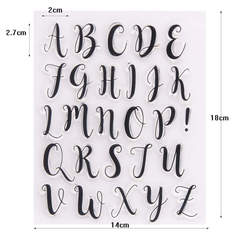 Arrietty Capital Alphabets Alphas Letter Clear Stamps for Card Making Decoration and DIY Scrapbooking - Image 2
